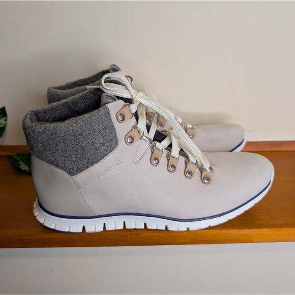 Cole Haan ZerøGrand Waterproof Hiker Boots – Light Gray/Felt – Women’s 7.5B - Picture 1 of 7